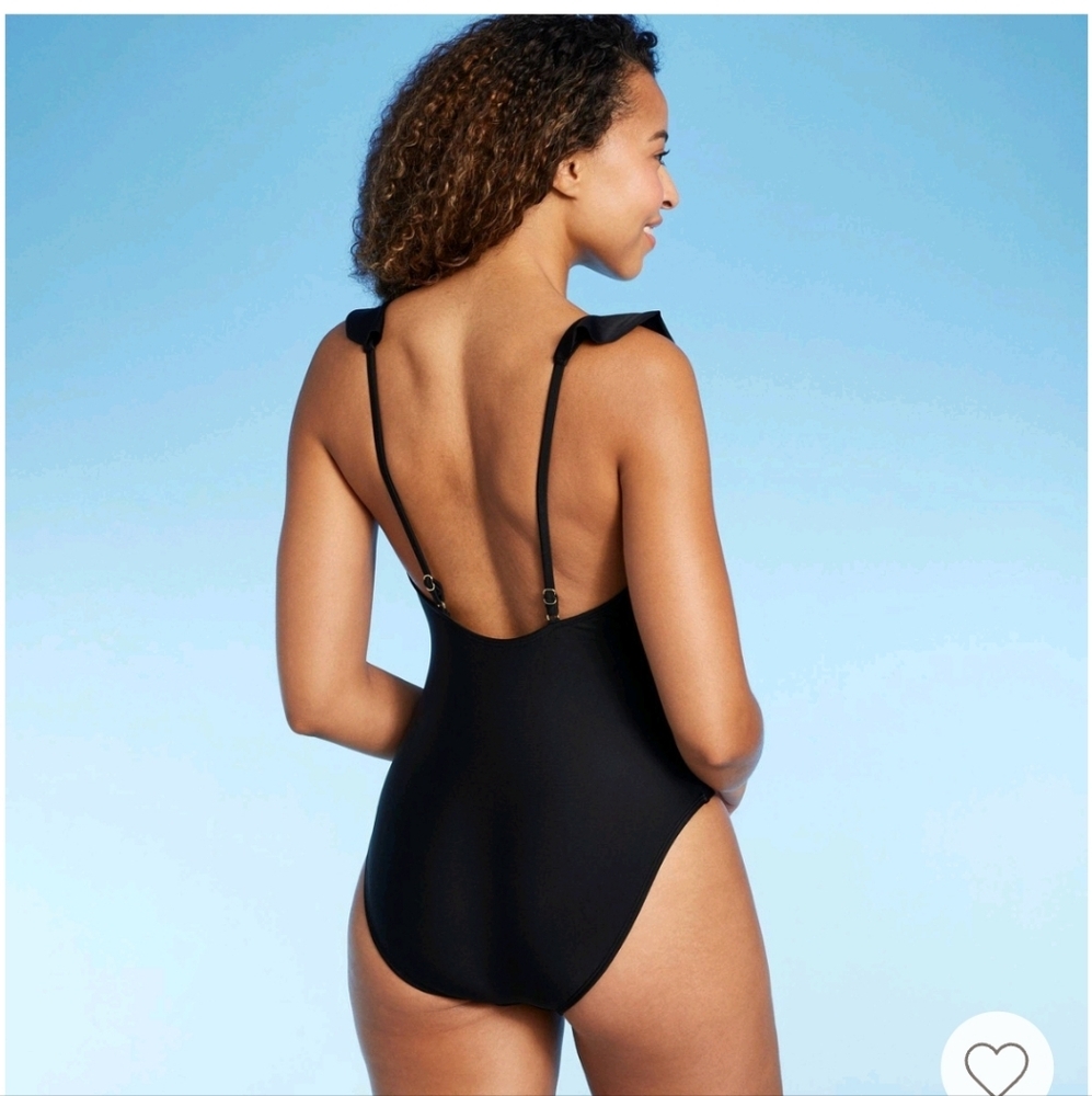 Women's Ruffle Plunge One Piece Swimsuit - Shade & Shore - Picture 16 of 16